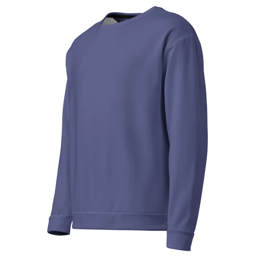 Plain Dark Purple Soft Summer Unisex Recycled Polyester Heavyweight Premium Sweatshirt by Treasure Pie product image (5)