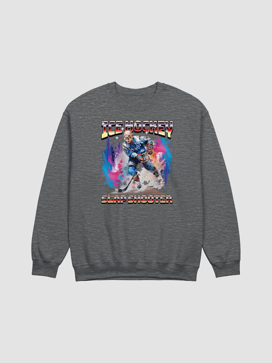 Ice Hockey Slap Shooter Vibrant Motion Sweatshirt product image (3)