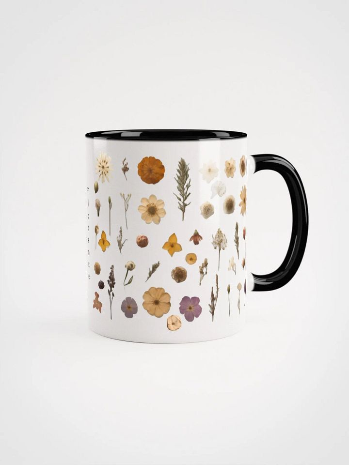 Personalized Pressed Flowers Coloured Mug product image (1)