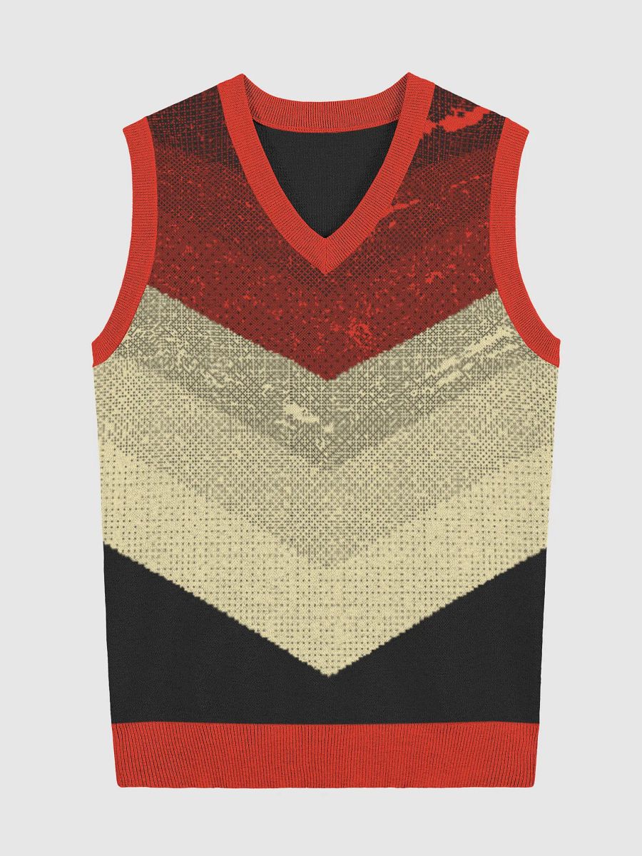 Multicolored Knitted Vibe V-Neck Vest product image (1)