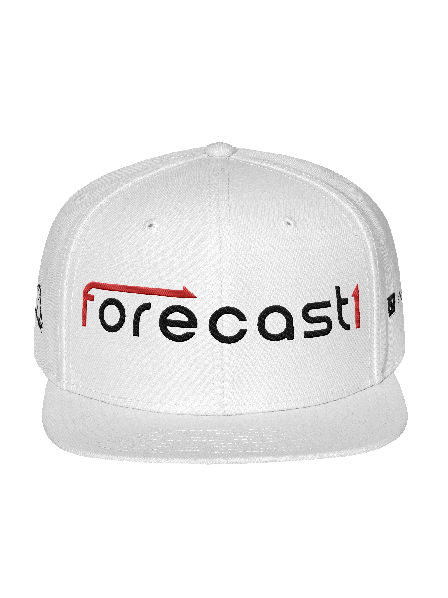 Forecast White Snapback Flat Visor product image (1)