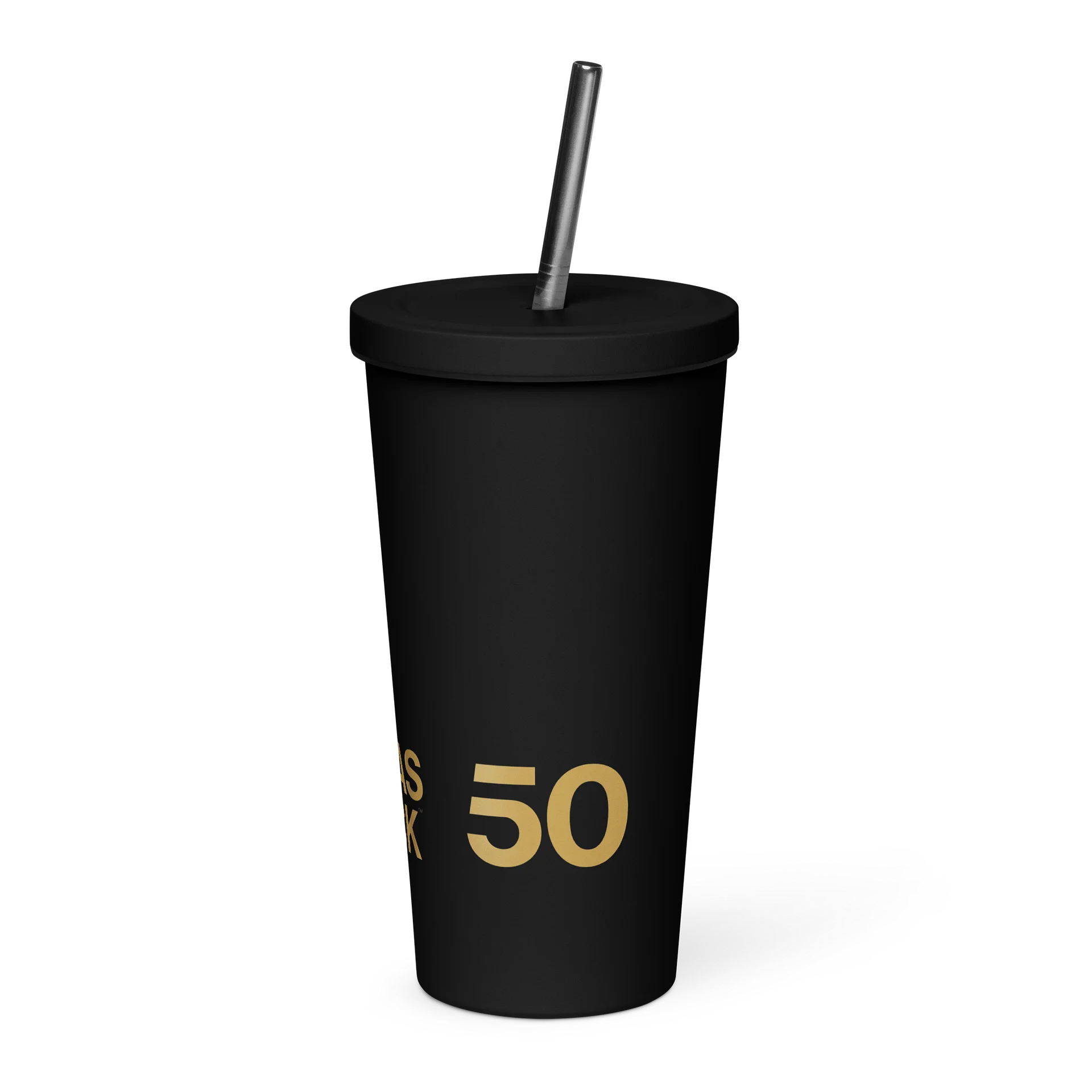 50 as FCK™ - Insulated Tumbler with a Straw product image (3)
