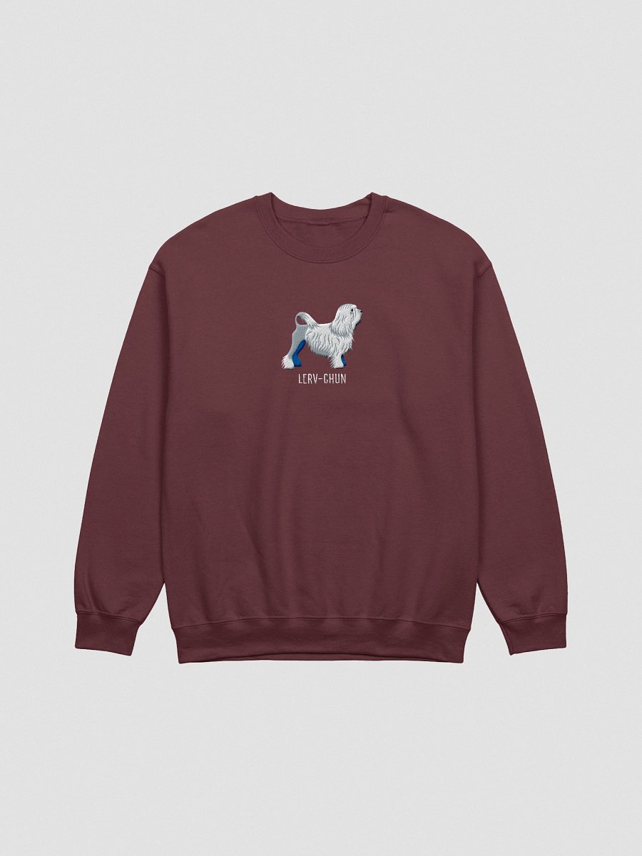 Lerv-Chun Sweatshirt (Embroidered) of a Löwchen(White) product image (4)