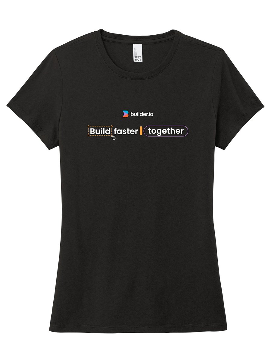 Builder.io - Women's Build Faster Perfect Tri Tee product image (1)