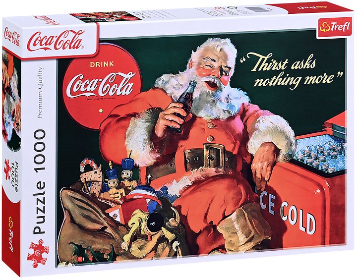Puzzle Trefl din 1000 piese - Coca-Cola: Cadouri de la Mos Craciun product image (1)