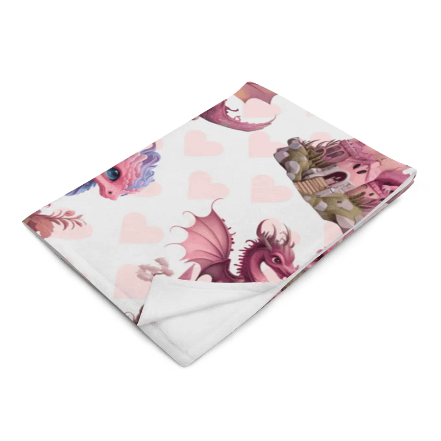 Pink Baby Dragons Throw Blanket product image (2)