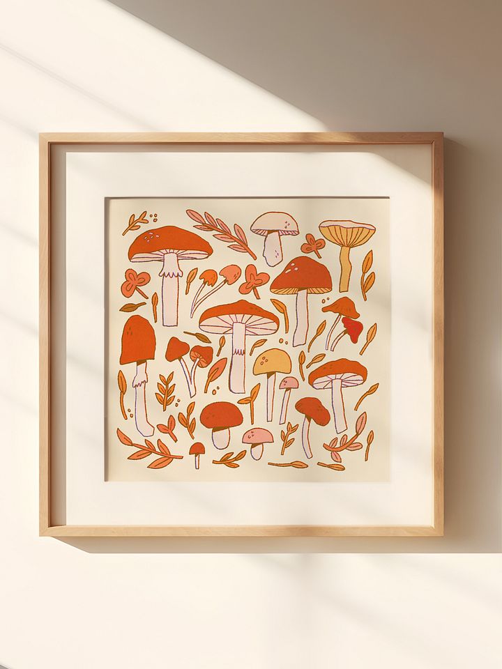 Mushroom Party Print product image (1)