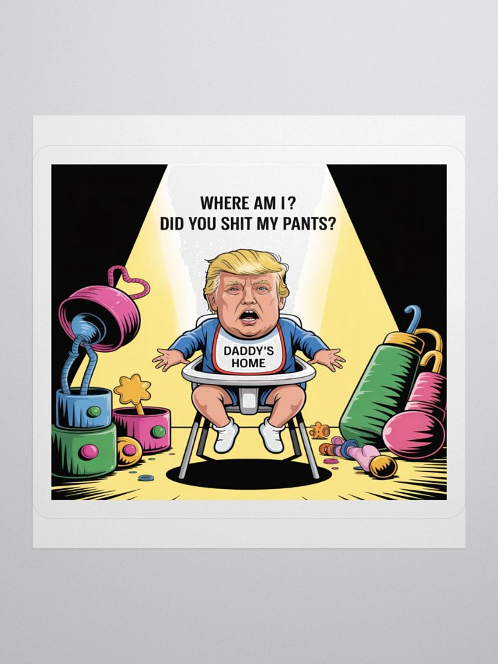 Trump Baby Sticker - Hilarious Political Satire | TDS Music product image (2)