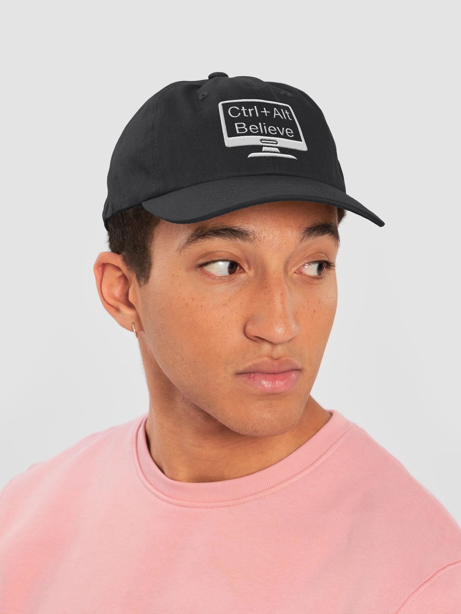 “Ctrl + Alt Believe” Classic Dad Hat – Reboot Your Mindset product image (6)