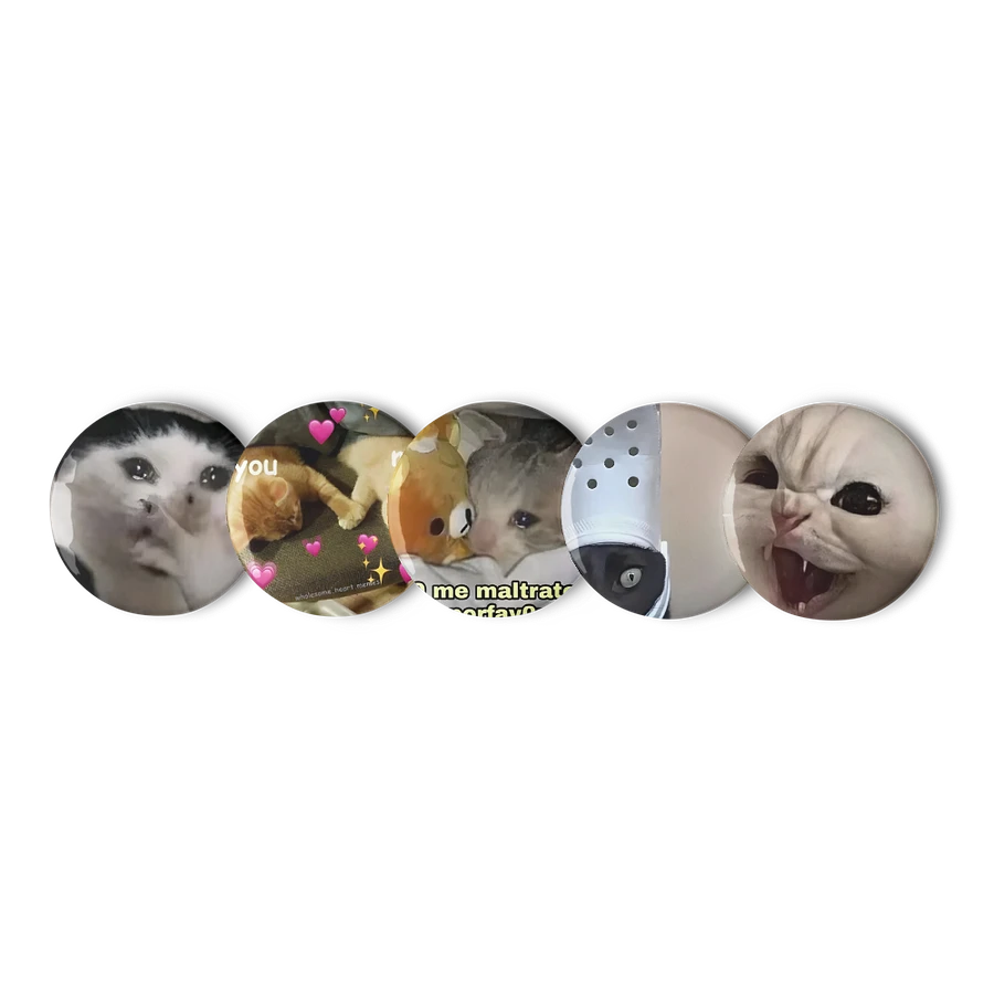 Set of Pin Buttons: Meme Cats 44 product image (1)