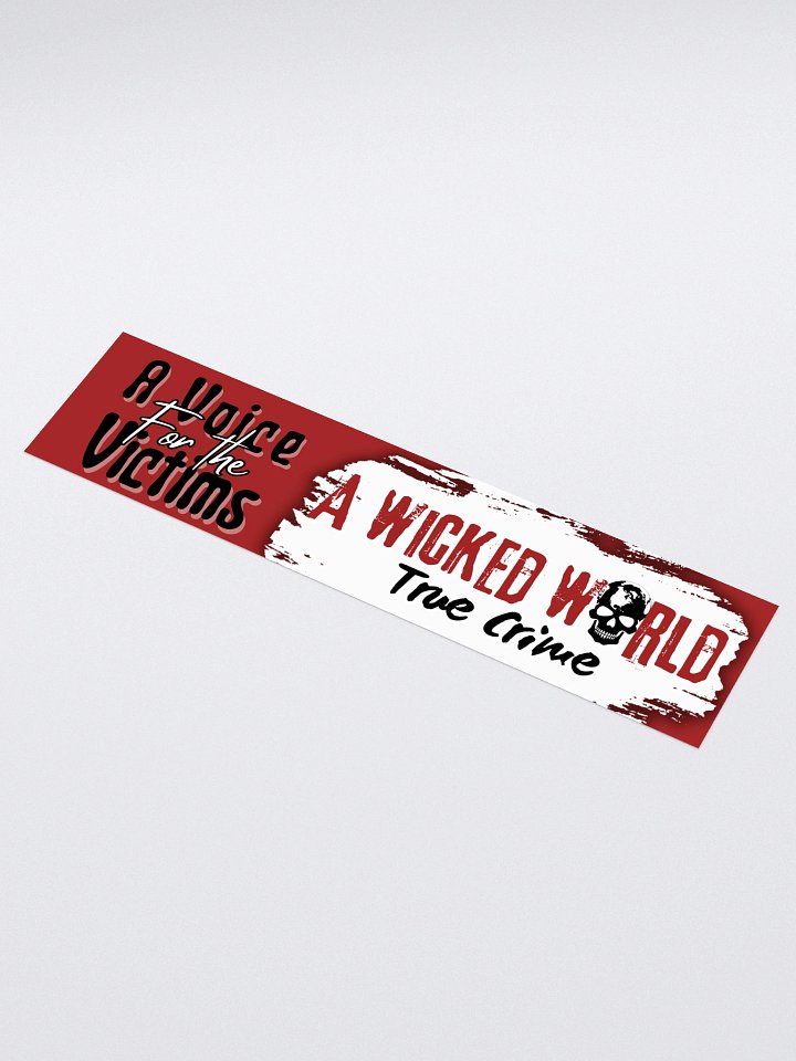 A Wicked World Voice of the Victims on Red Bumper Sticker product image (1)