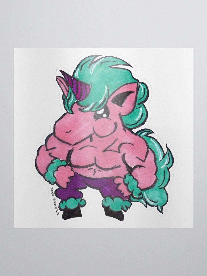 Swole Unicorn Sticker product image (1)