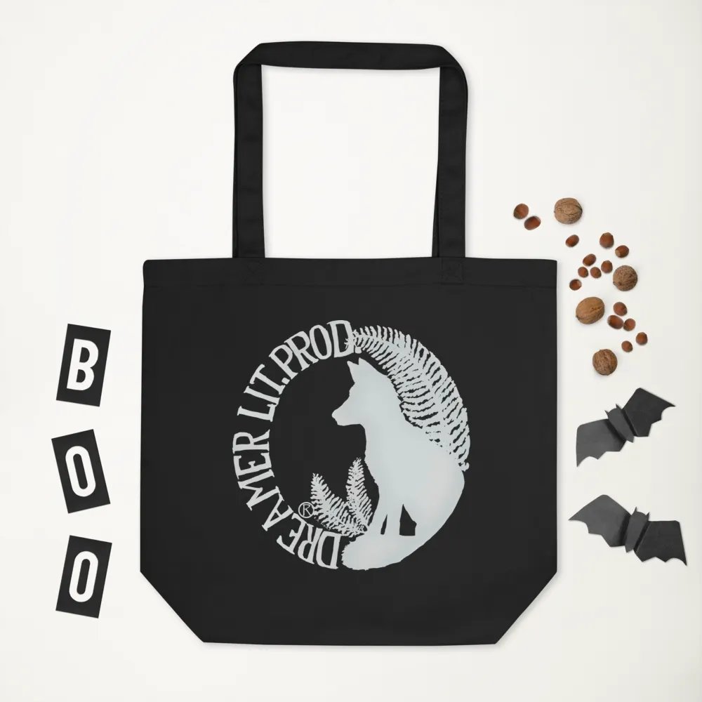 Dreamer Books Tote Bag (Black w/white logo) product image (3)