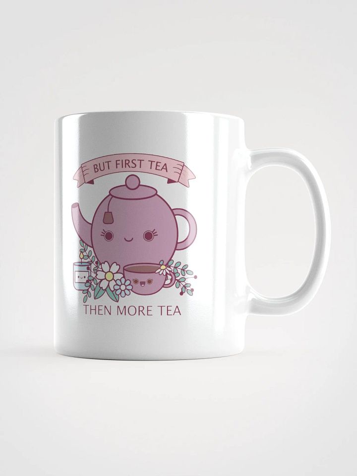 But First Tea Retro Kawaii Coffee Mug product image (1)