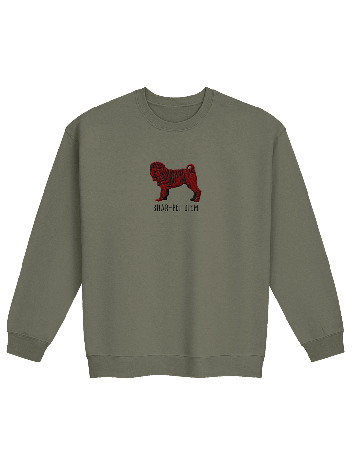 Shar-Pei Diem(2) Sweatshirt (Embroidered) of a Chinese Shar-Pei(Chocolate) product image (5)