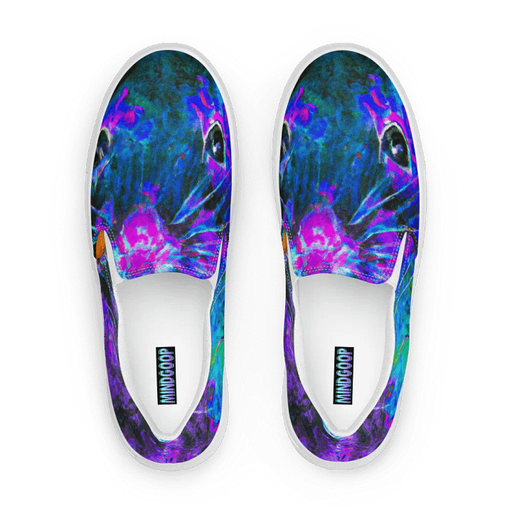 Abstract ratty slip on canvas shoes (womens) product image (2)