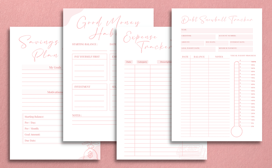 Pink Digital Financial Planner product image (3)