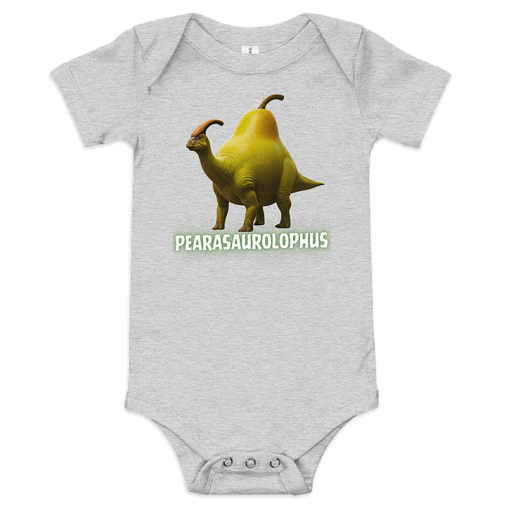 Pearasaurolophus - Pear and Parasaurolophus Dinosaur Baby Onesie product image (4)