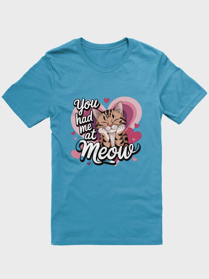 You Had Me at Meow – Cute Valentine Cat T-Shirt for Cat Lovers product image (1)