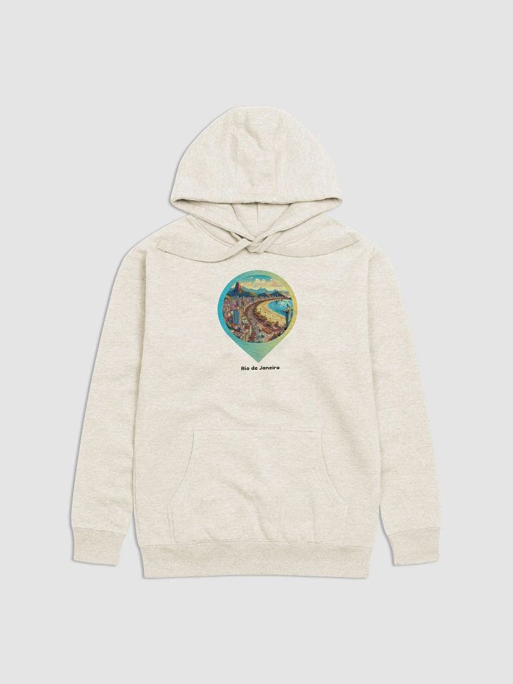 Coastal Cityscape Premium Hoodie | I Design Rio de Janeiro product image (2)
