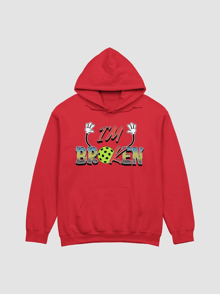 Im Ok Im Broken Pickleball Playful Typography Hoodie product image (7)