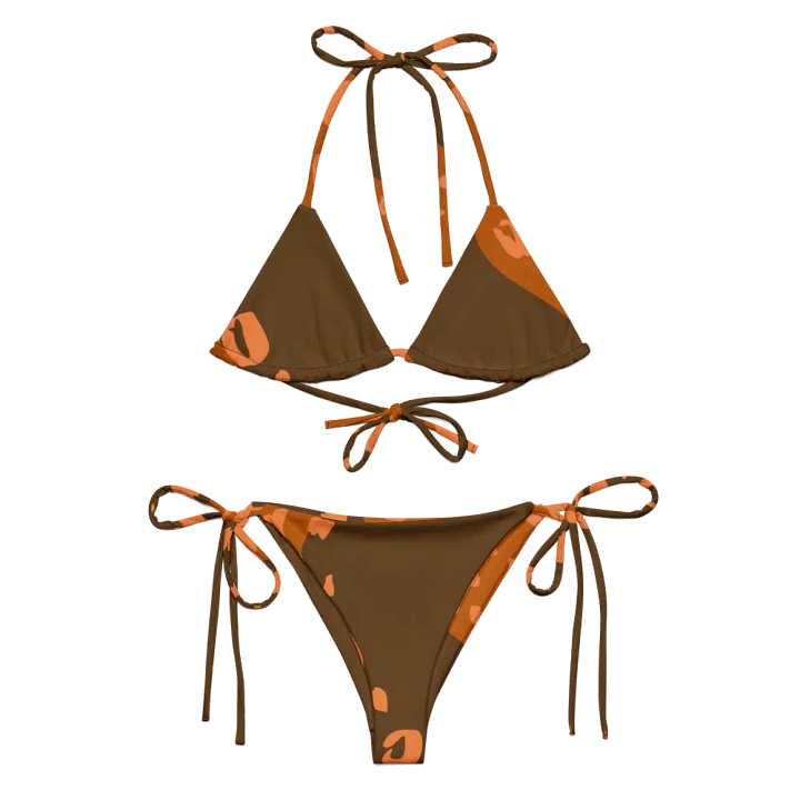 Orange Leopard All-Over Bikini Set product image (1)