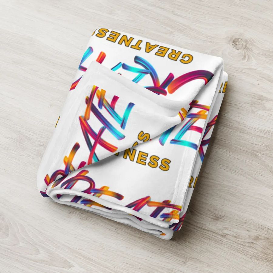 Create Greatness Patterned Throw Blanket product image (6)