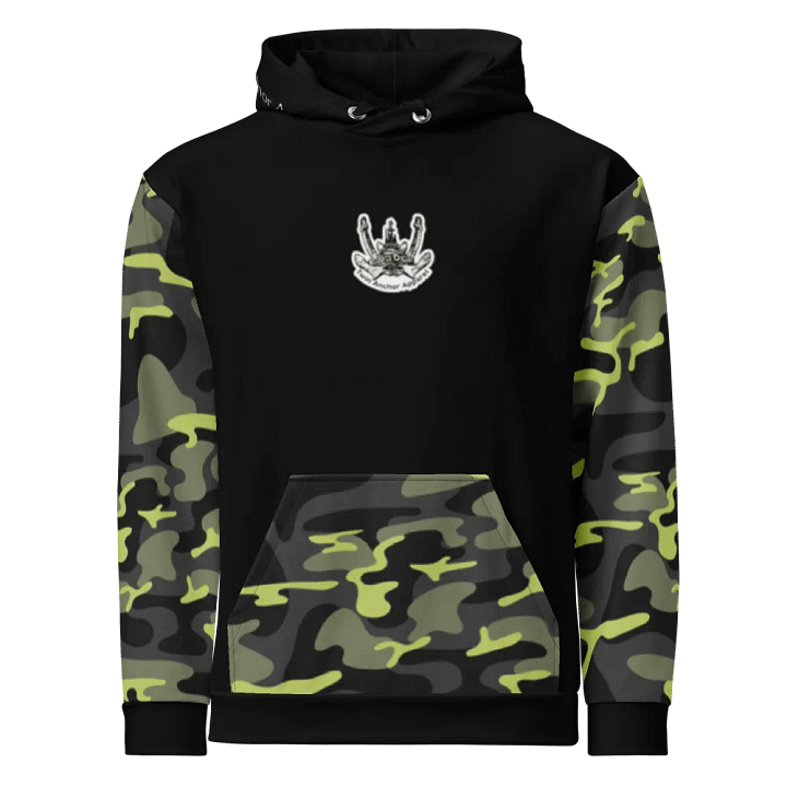 Camouflage & Black Twin Anchor Marco tug Hoodie product image (2)