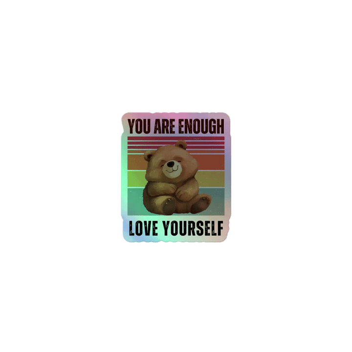 Empowerment Bear Holographic Sticker Sheet product image (1)