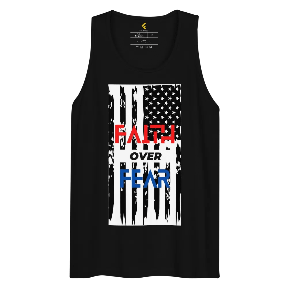 Faith Over Fear Patriotic Tank Top product image (10)