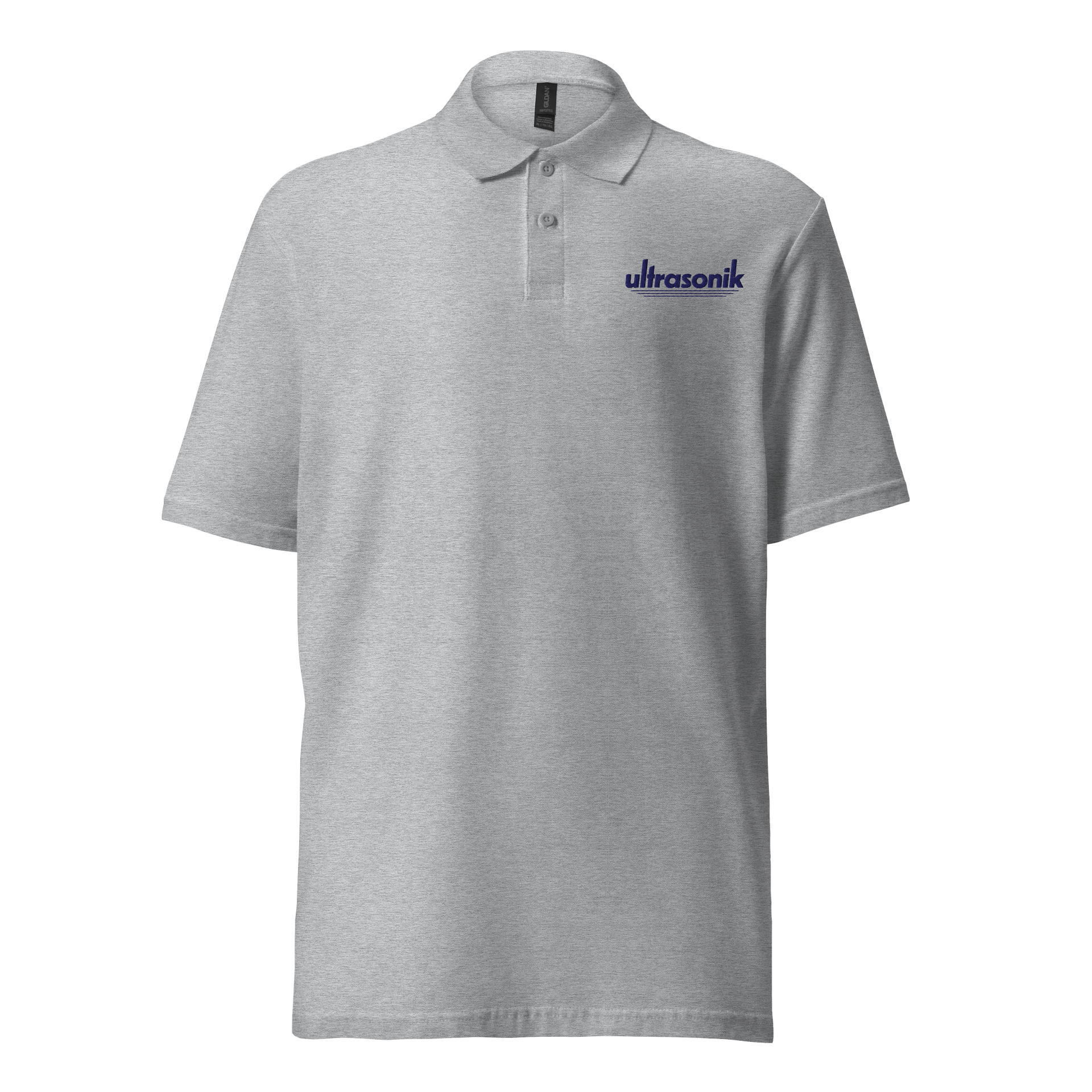 ultrasonik Logo Unisex Polo (White or Sport Grey) product image (1)