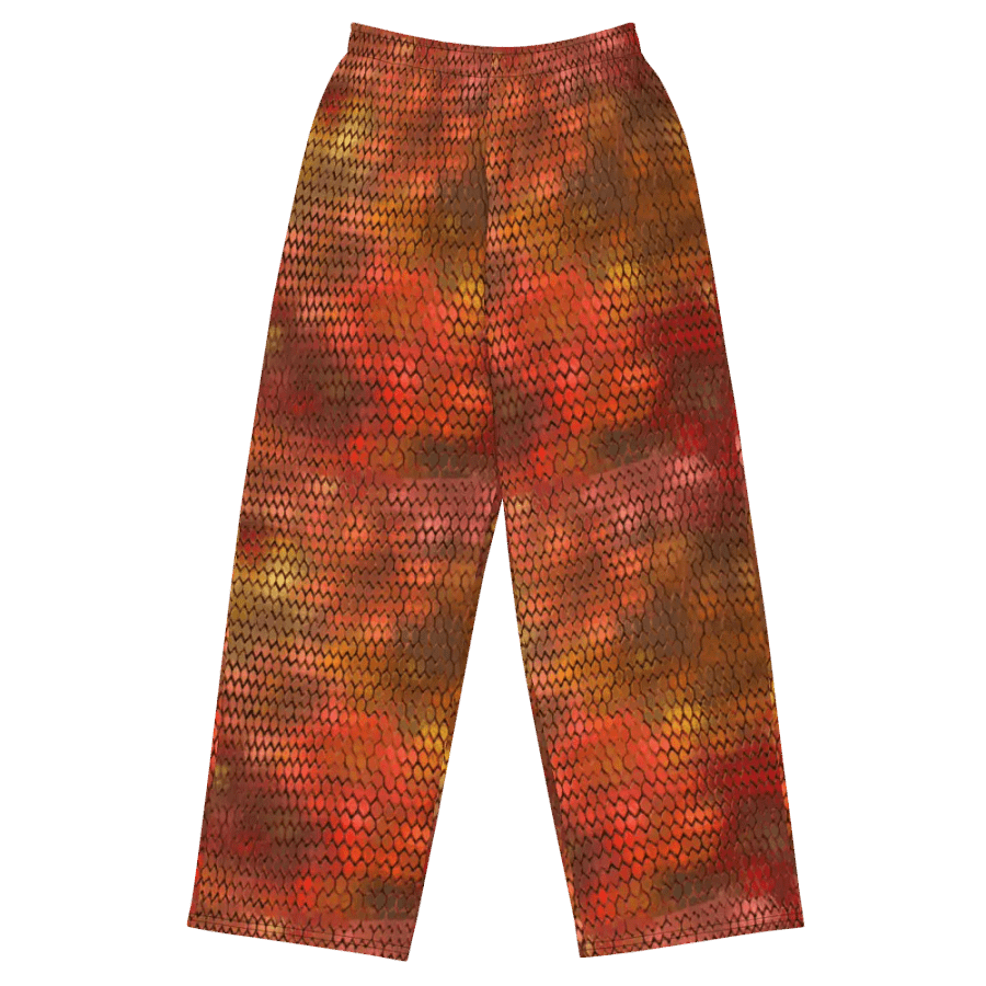Orange Dragon Scales Wideleg Pants product image (1)