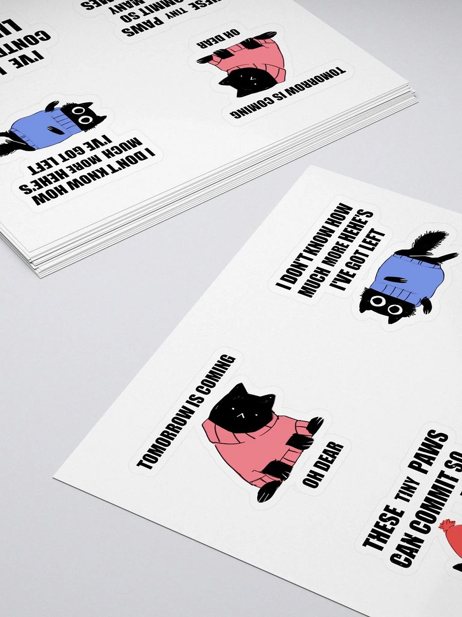meowseries stickers product image (4)