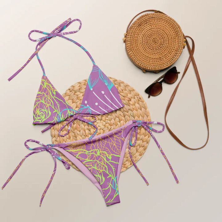 Floral Collage on Purple product image (1)