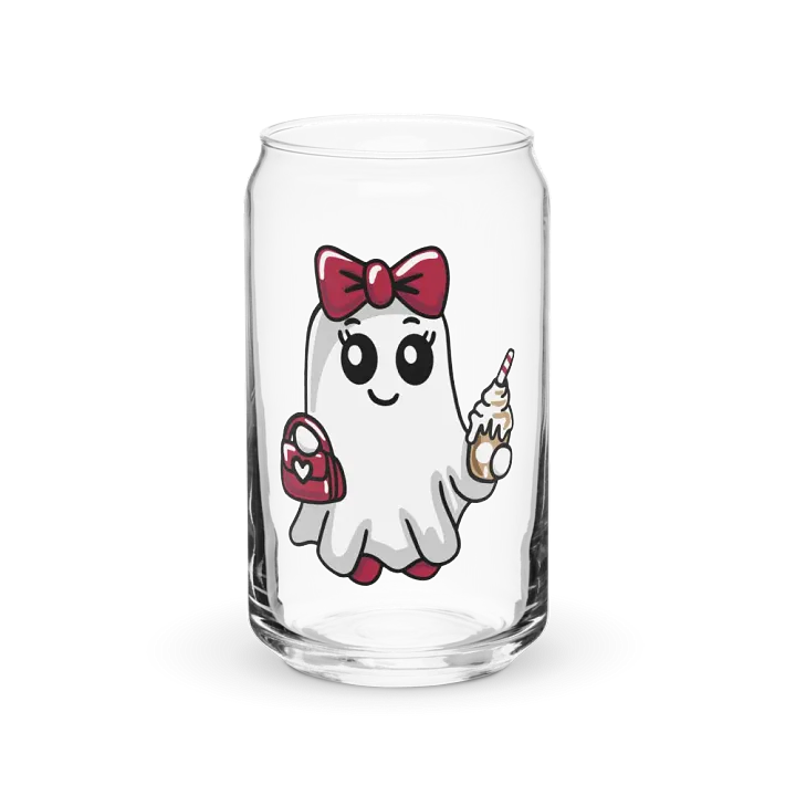 Stylish Ghost 16oz Can-Shaped Drinking Glass product image (1)