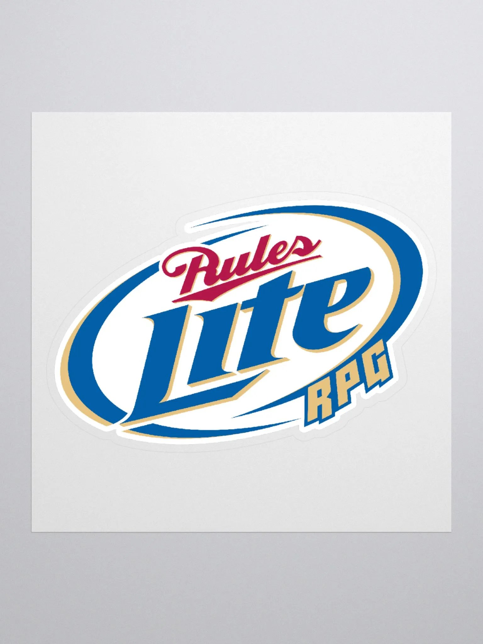 RZM Rules Lite RPG Sticker product image (2)