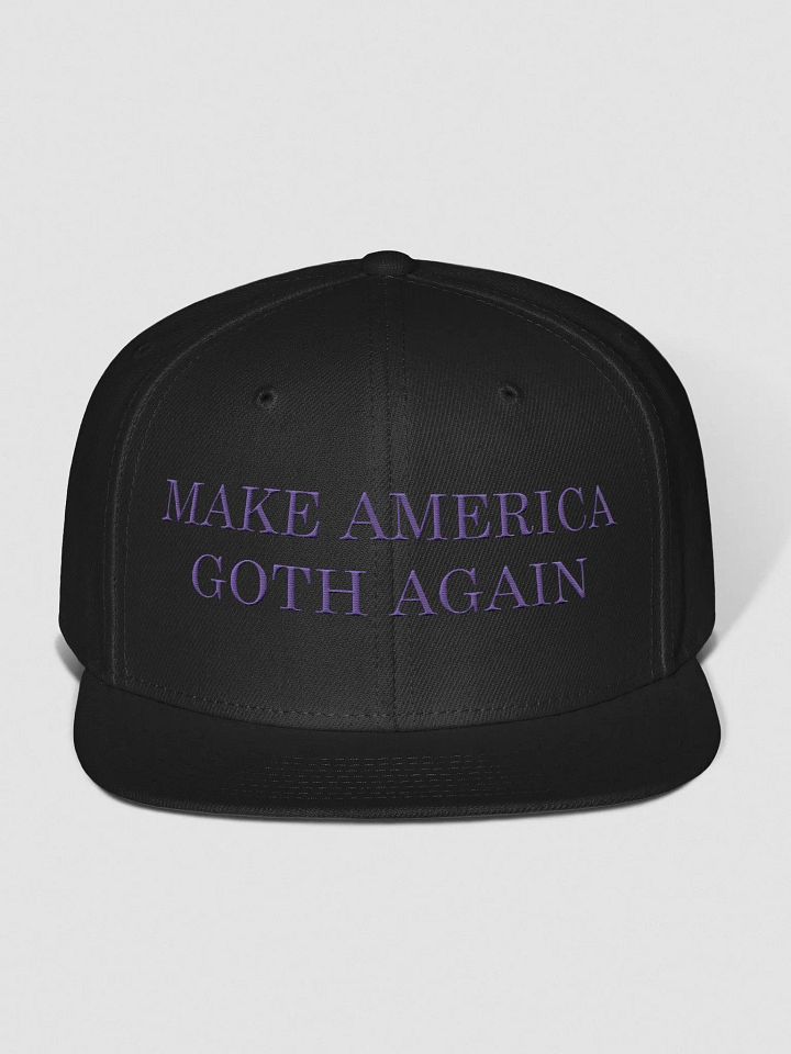 Make America Goth Again Embroidered Snapback - Purple product image (1)