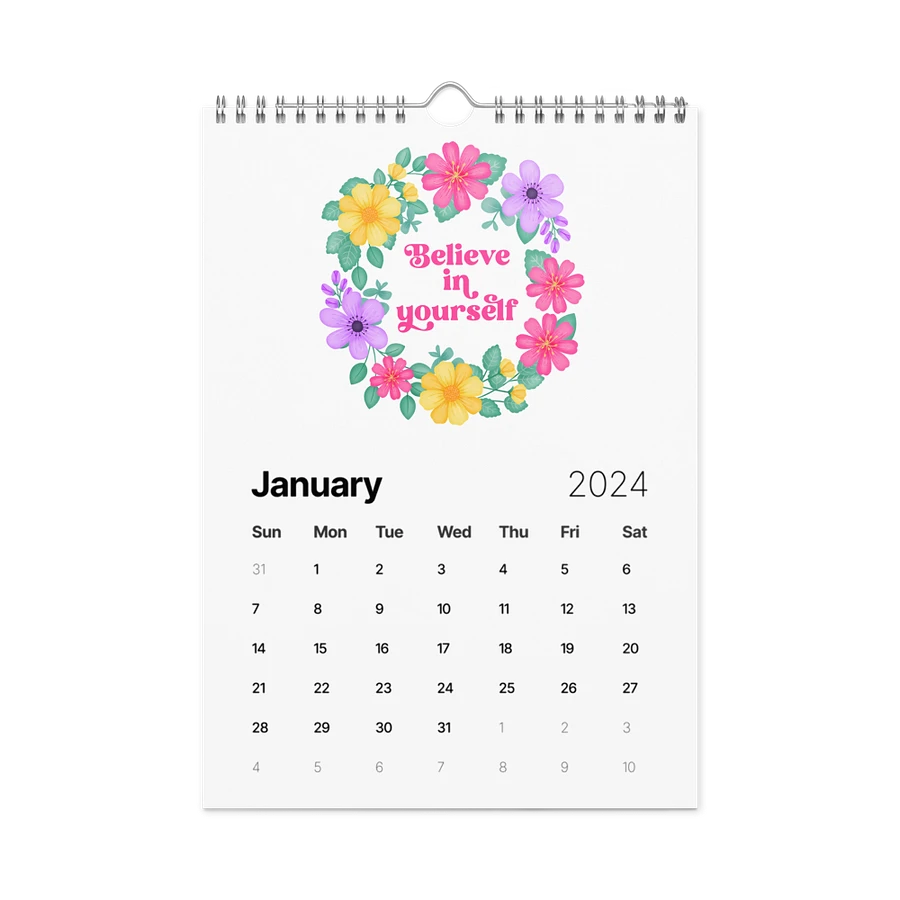 Vibrant Floral Motivational Quotes Calendar product image (5)