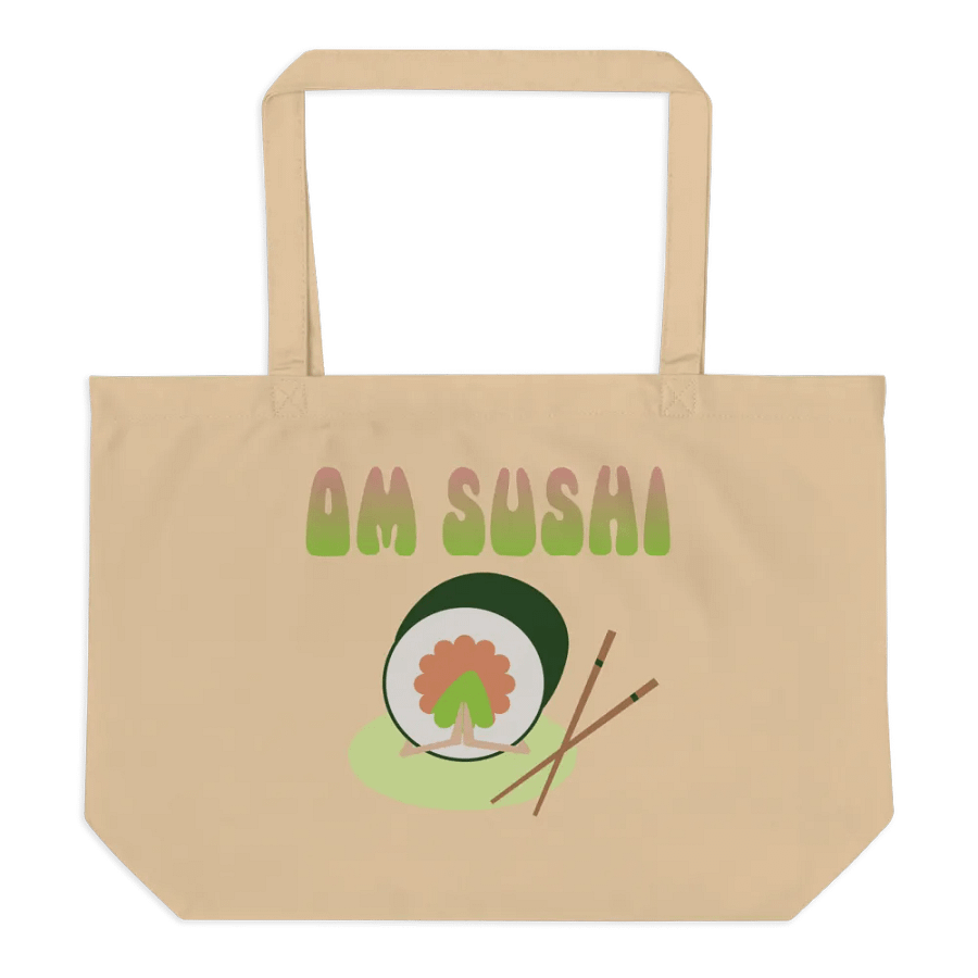 Quirky Om Sushi Eco-Friendly Large Tote Bag product image (1)