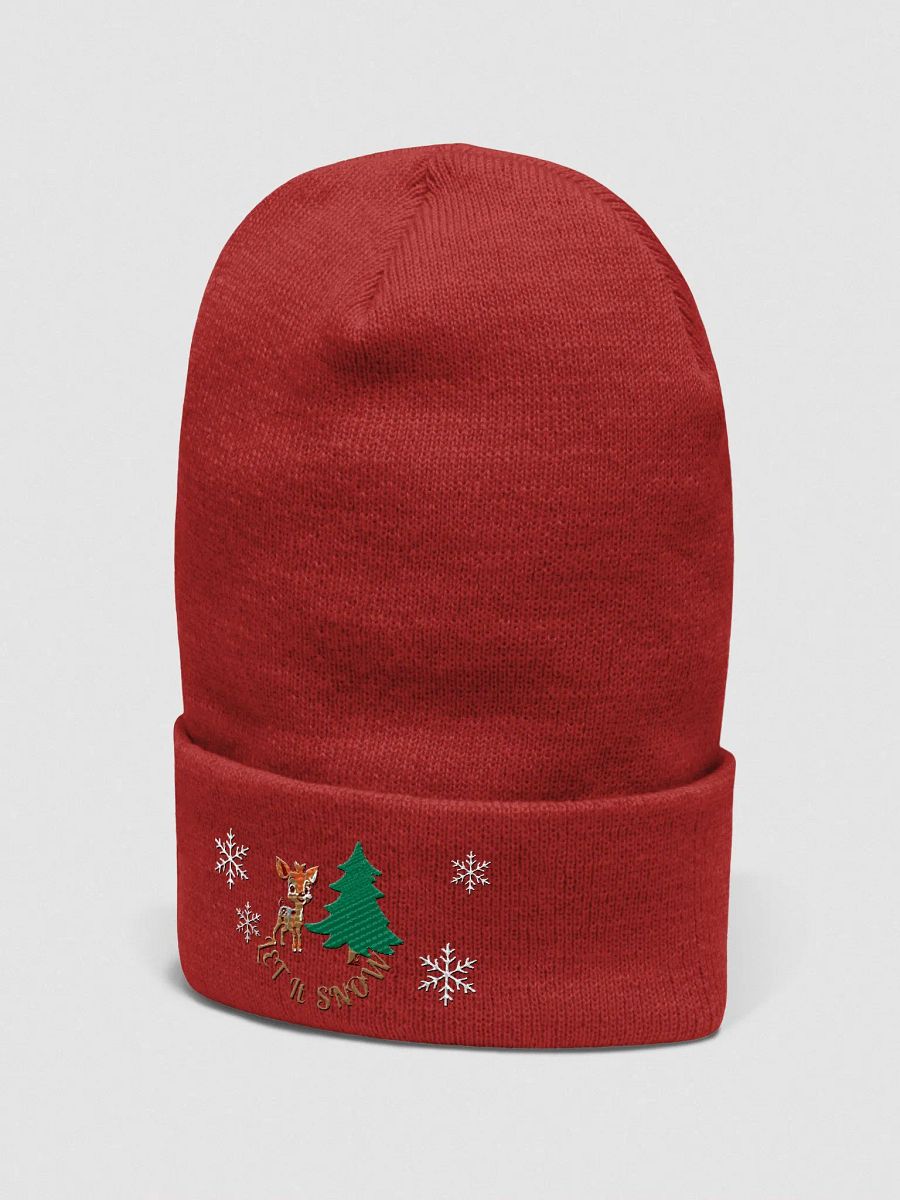Let it Snow_Yupoong Cuffed Beanie product image (4)
