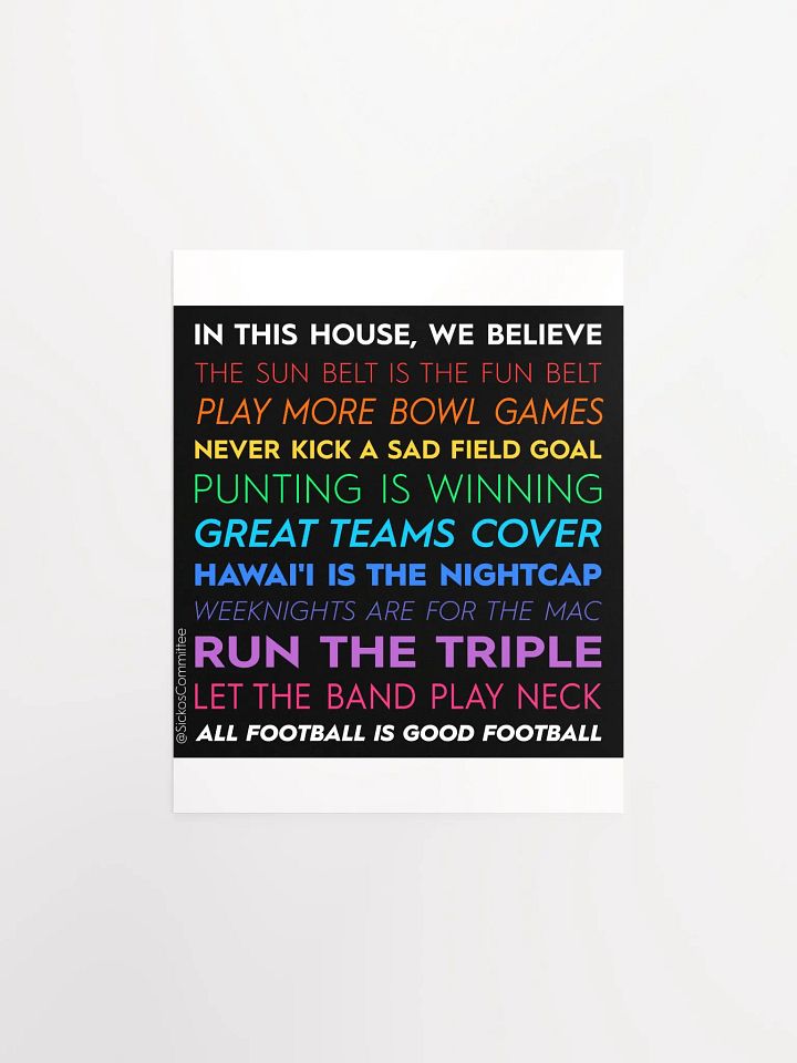 In This House - Sickos Committee Poster (7 Sizes) product image (2)