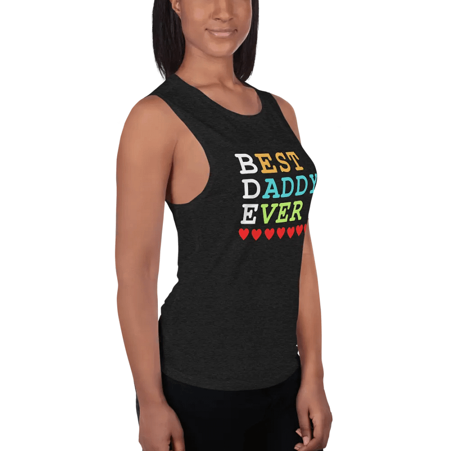 Best Daddy Ever Bella+Canvas Women's Flowy Muscle Tank product image (3)