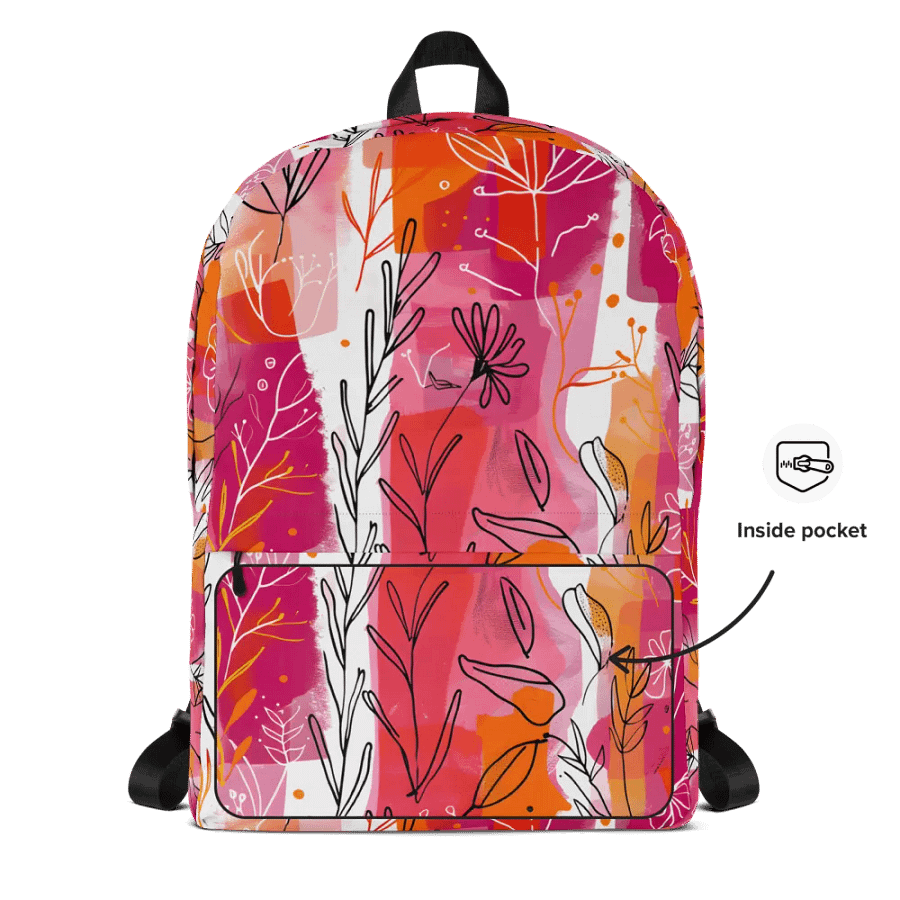 Botanical Burst All-Over Backpack product image (4)