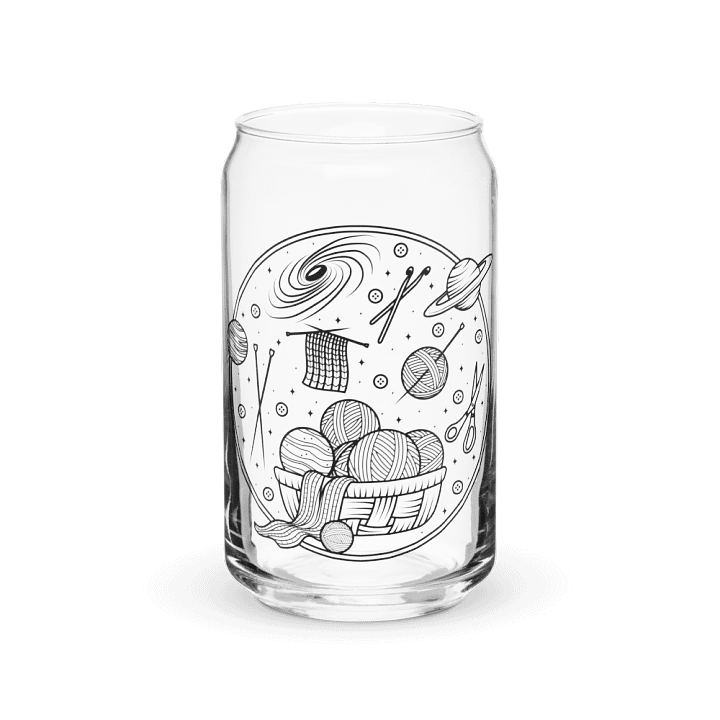 Yarn in Space Soda Can Shaped Glass product image (1)