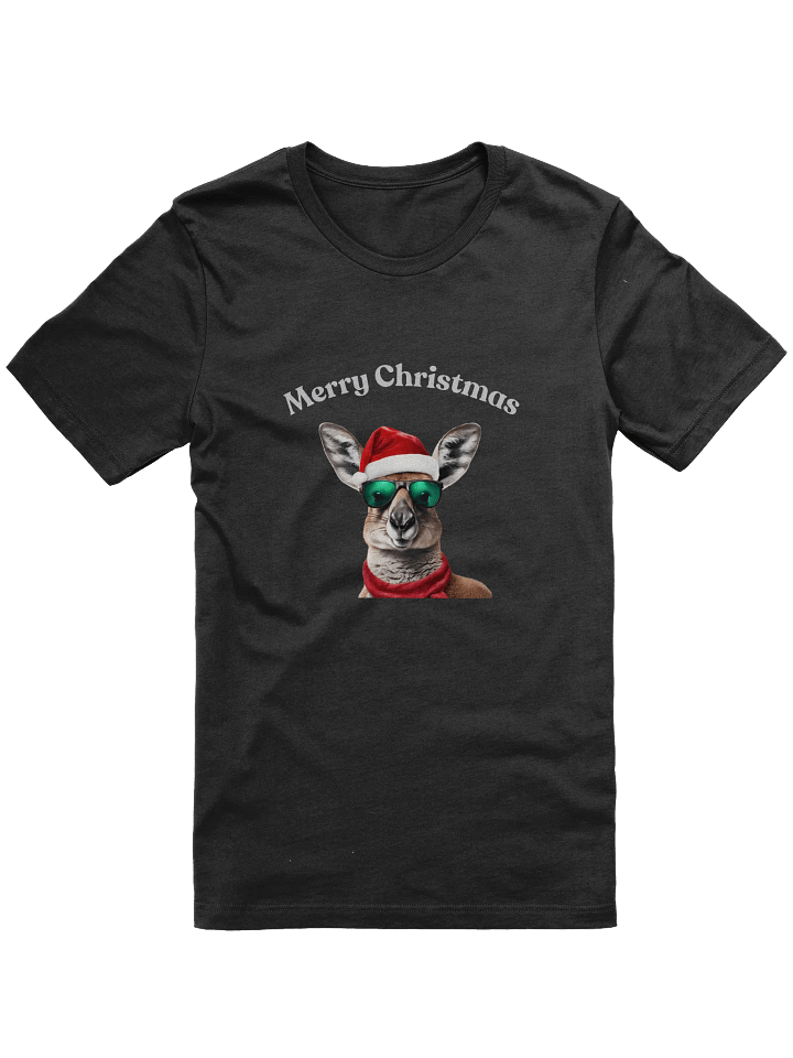 Festive Kangaroo Merry Christmas T-Shirt - Silver product image (1)