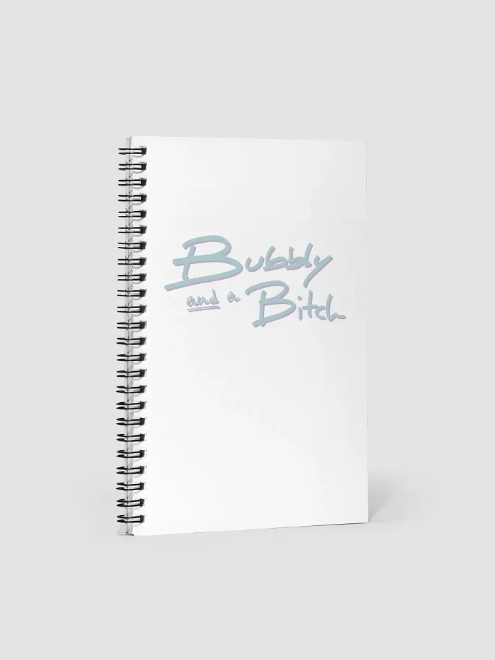 Bubbly and a B*tch ( cotton candy shadow design) notebook product image (1)