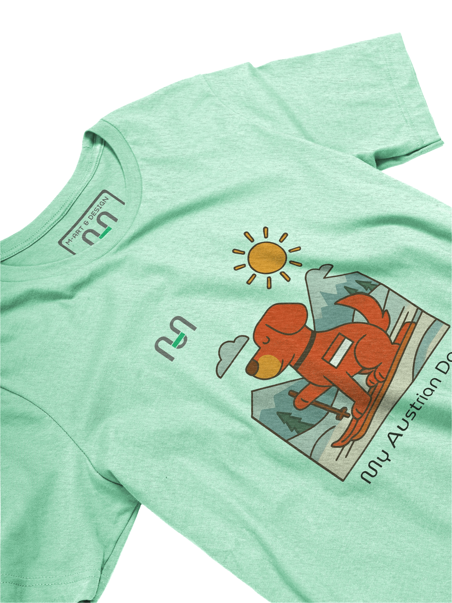 Alpine Pup – Austrian Ski Adventure Tee – M Style - M-Art & Design product image (63)