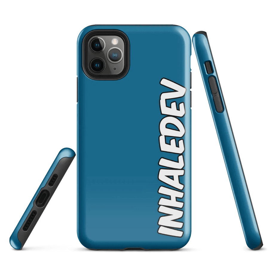 Blue InhaleDev iPhone Tough Case product image (1)