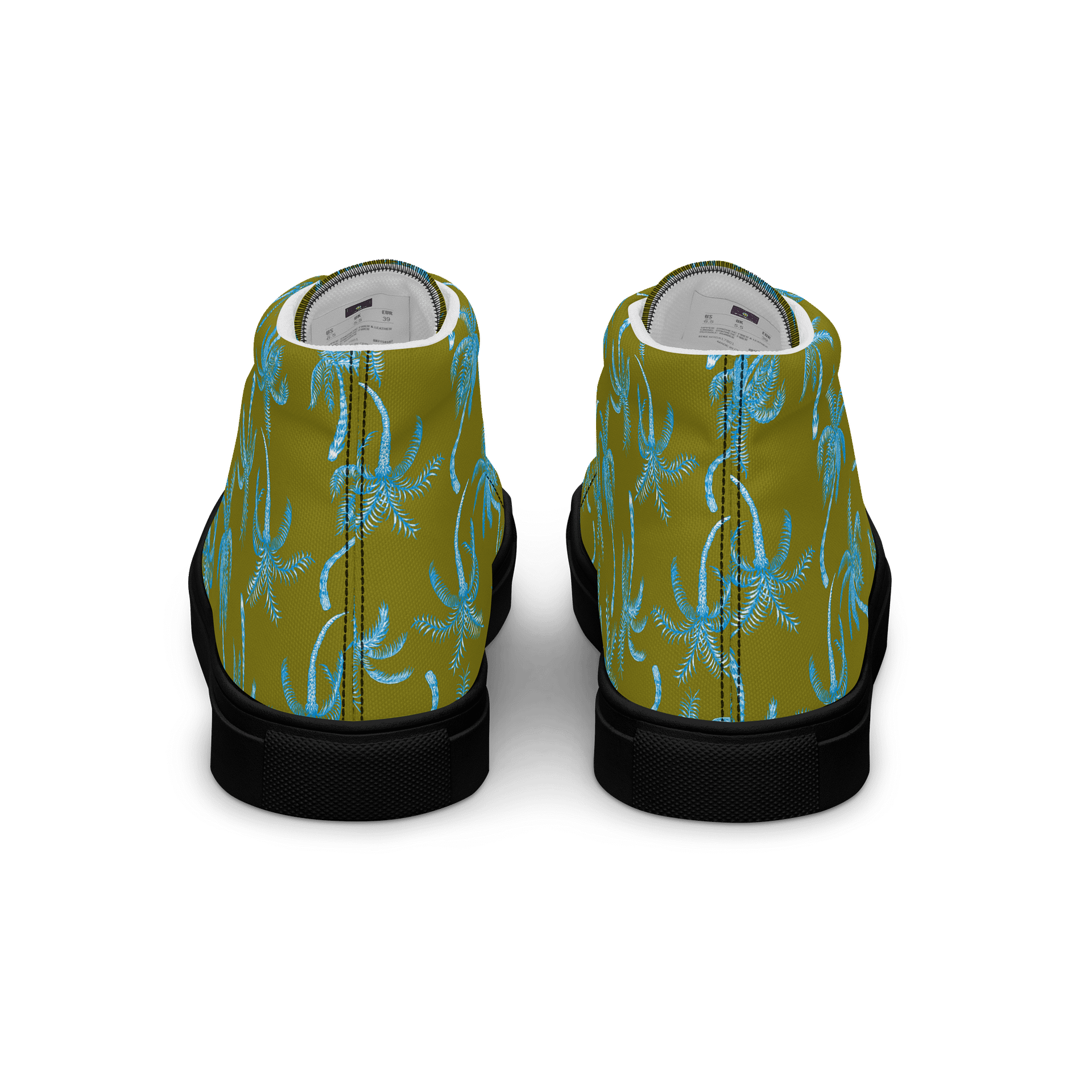 Neon Palmtree | Men's High Top Sneaker product image (6)