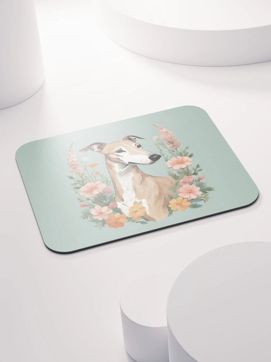 Floral Greyhound Mouse Pad product image (4)